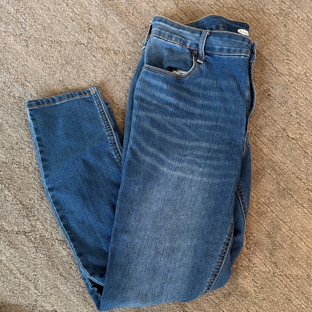 Old Navy Women's Super Skinny Ankle Blue Jeans